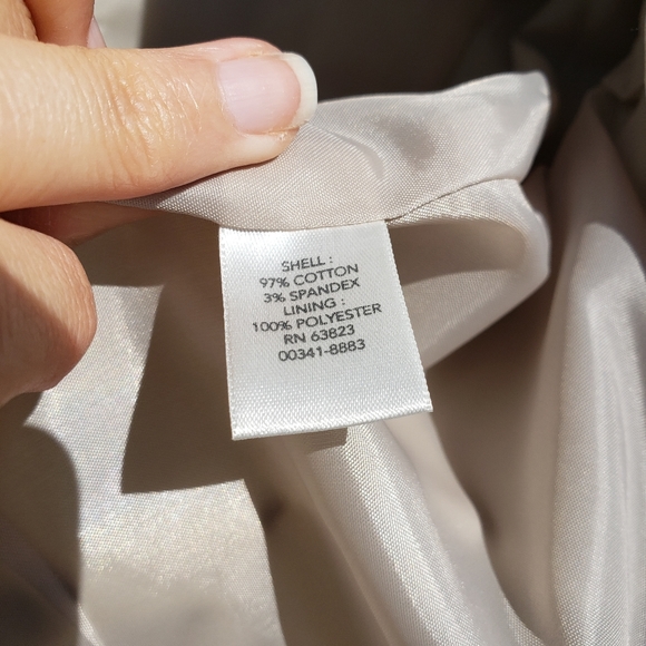 Christopher & Banks khaki blazer jacket with studs - Picture 4 of 8